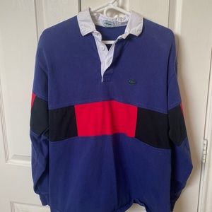 VTG Lacoste Rugby Shirt Large
